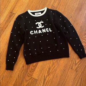 Black sweater  rhinestone details